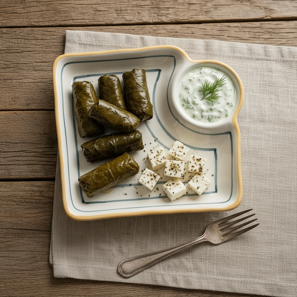 Artisan Ceramic Platter with Dip Bowl