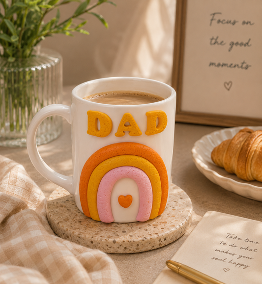 DAD Rainbow Ceramic Mug