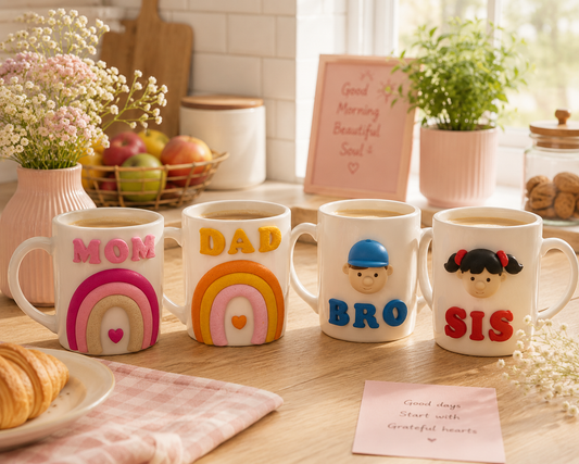 MOM Rainbow Ceramic Mug