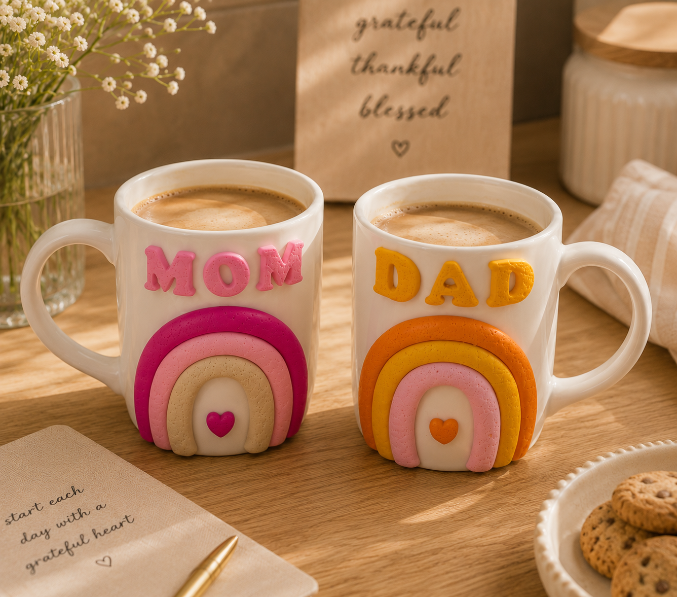 DAD Rainbow Ceramic Mug