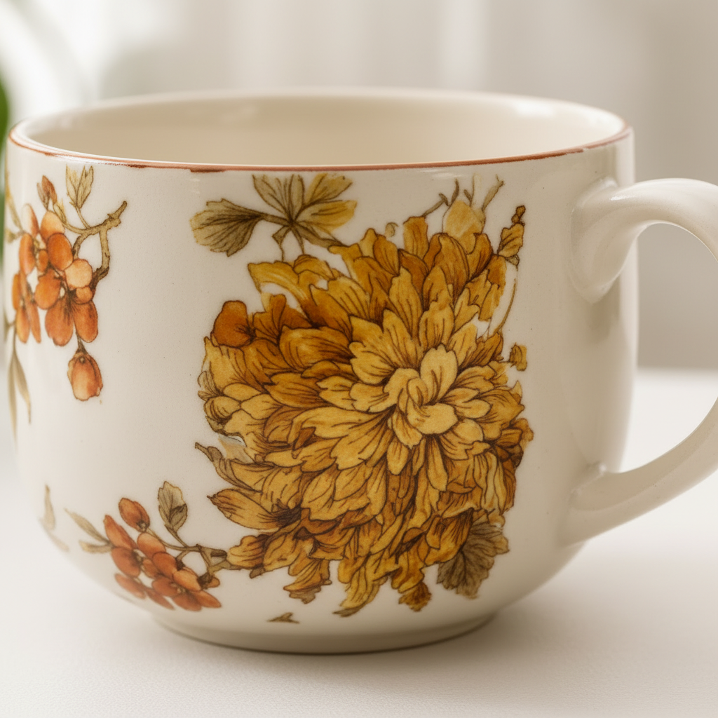 Autumn Bloom Cup Detail